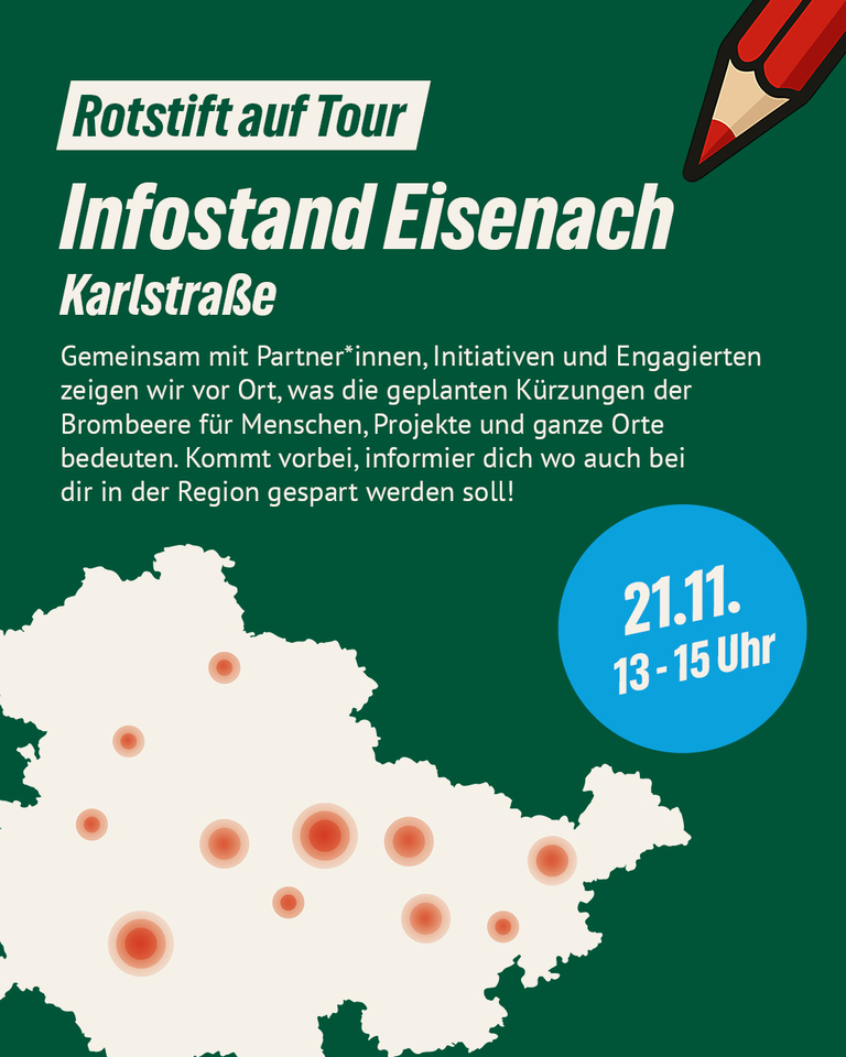 In Thüringen regiert der Rotstift – Nicht mit uns!